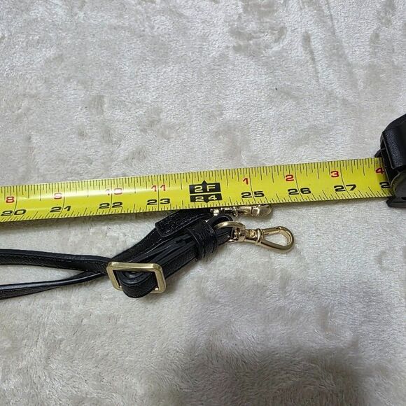 Scoop Black Gold Accents Women's Crescent Crossbody Bag Small Includes Strap - Picture 7 of 7